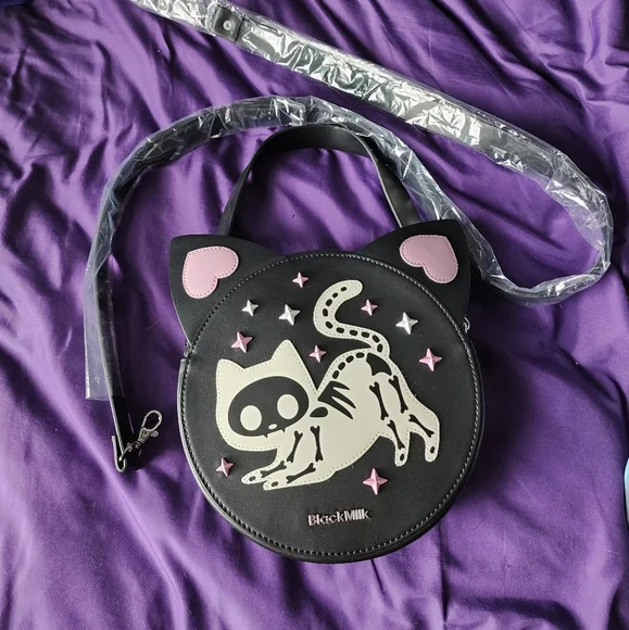 Blackmilk Skelecats Handbag - Picture 2 of 6